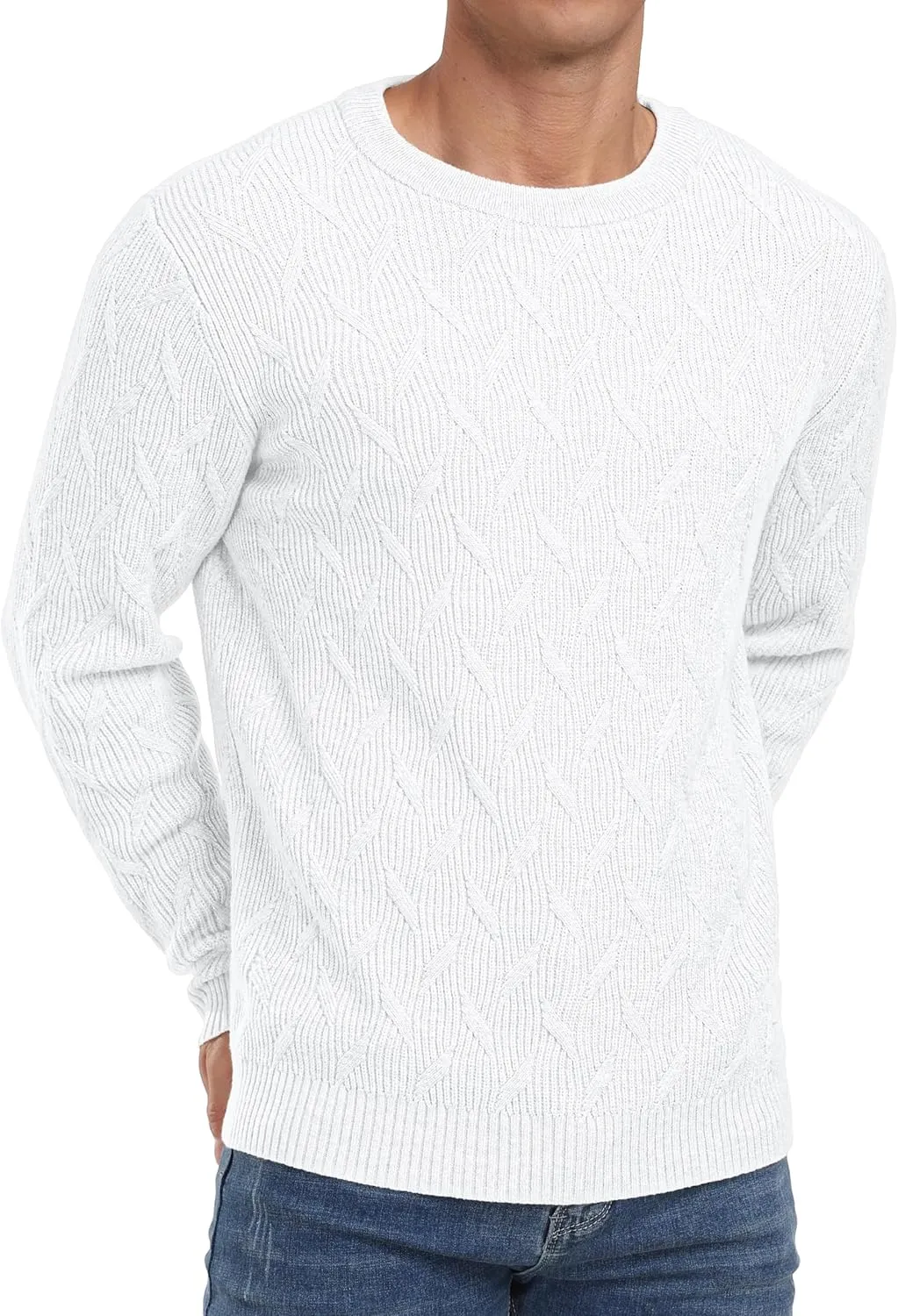 Sailwind Men's Crewneck Pullover Sweater Lightweight Casual Knitted Sweaters