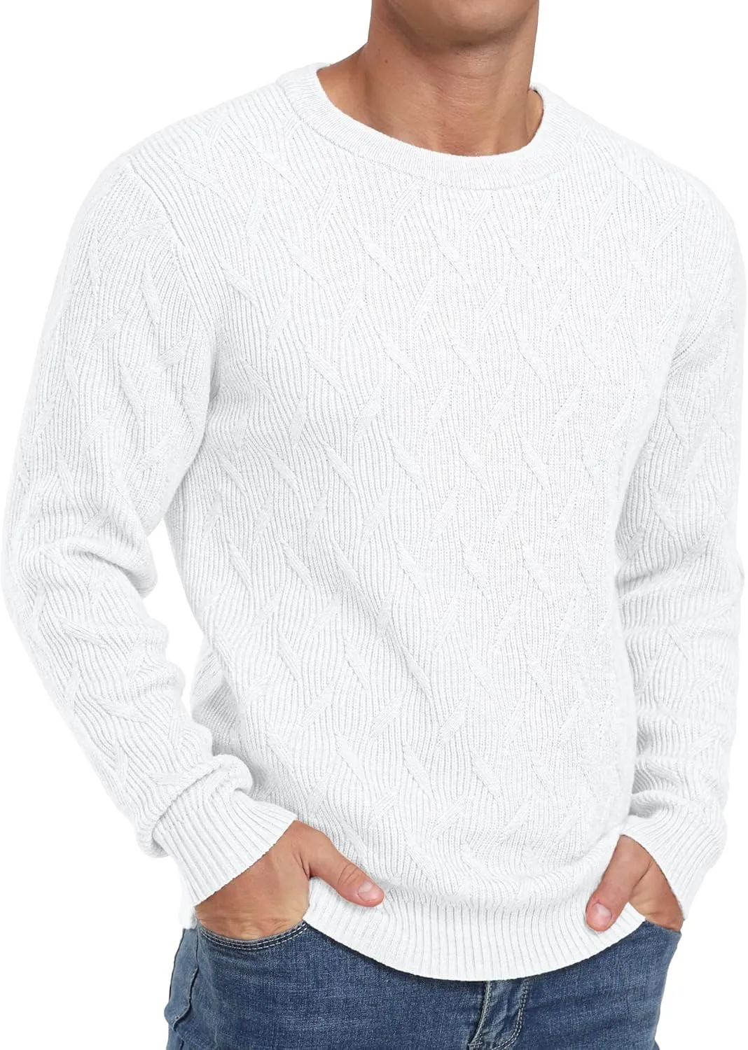 Sailwind Men's Crewneck Pullover Sweater Lightweight Casual Knitted Sweaters