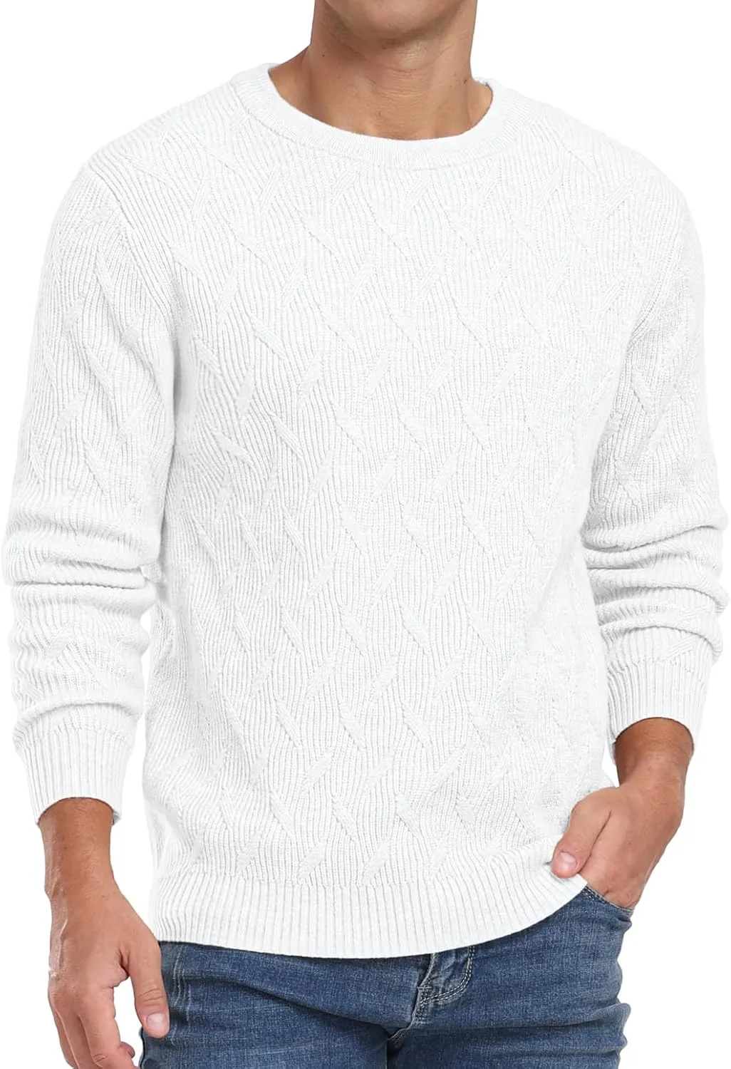 Sailwind Men's Crewneck Pullover Sweater Lightweight Casual Knitted Sweaters