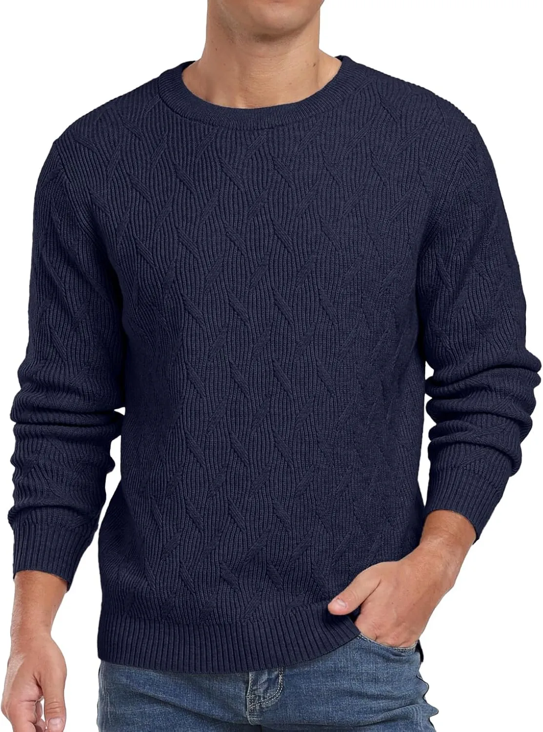 Sailwind Men's Crewneck Pullover Sweater Lightweight Casual Knitted Sweaters