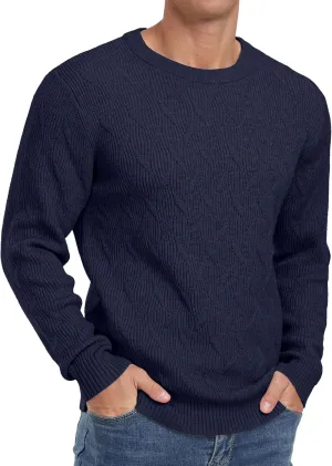 Sailwind Men's Crewneck Pullover Sweater Lightweight Casual Knitted Sweaters