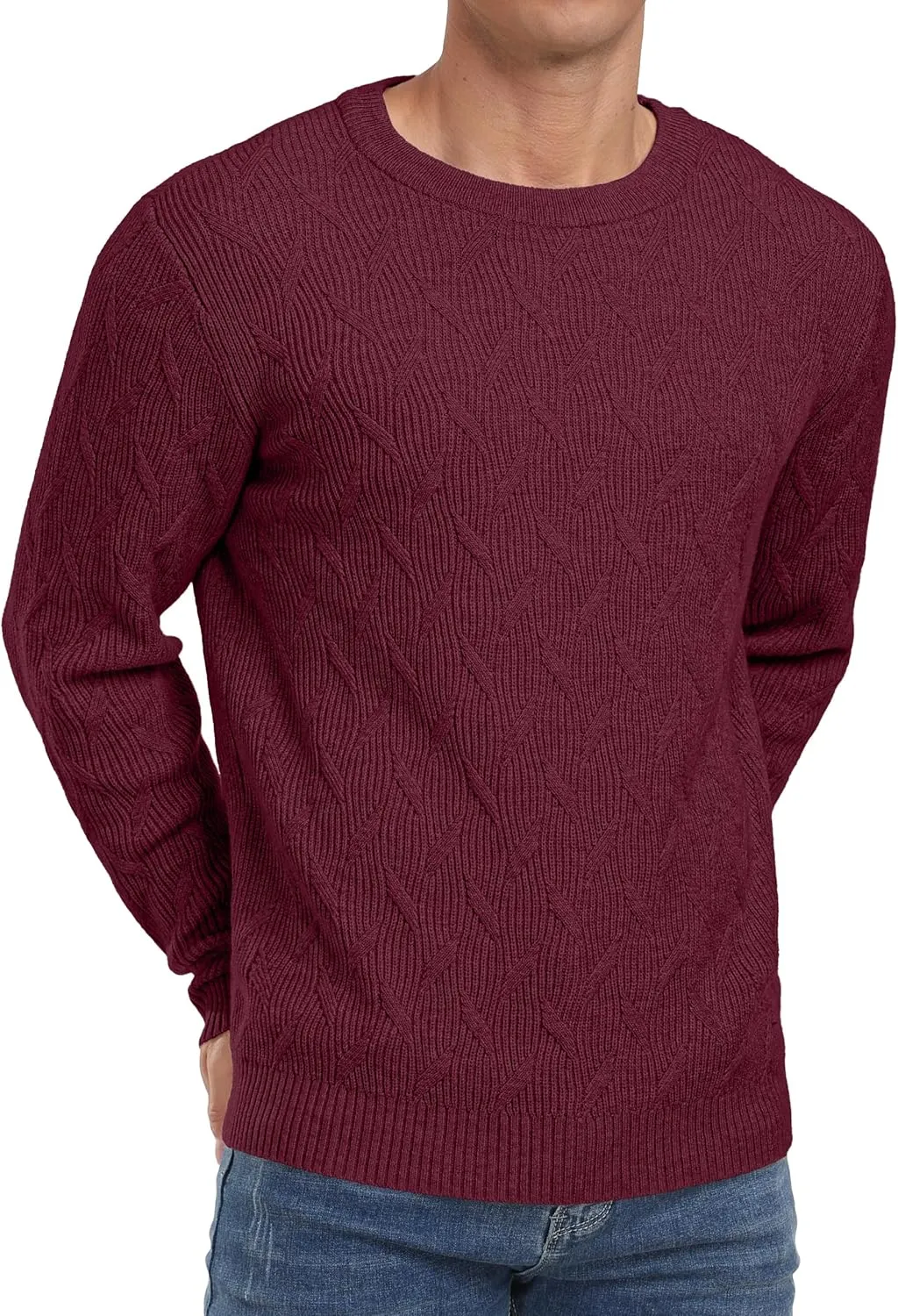 Sailwind Men's Crewneck Pullover Sweater Lightweight Casual Knitted Sweaters