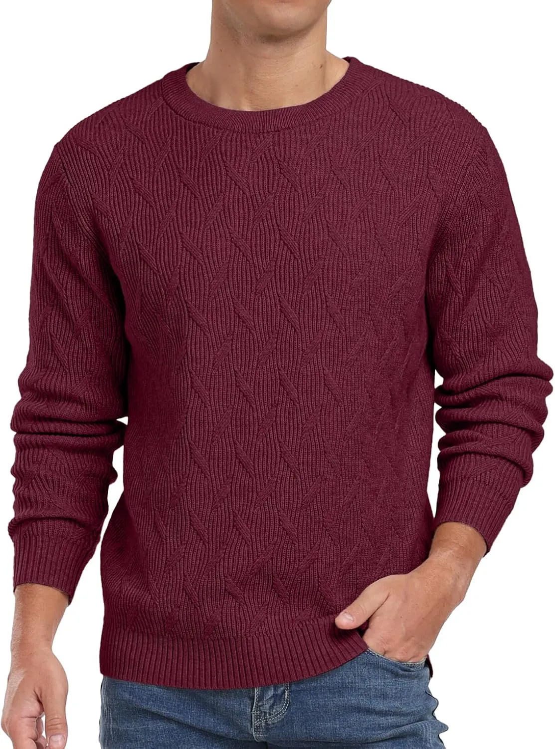 Sailwind Men's Crewneck Pullover Sweater Lightweight Casual Knitted Sweaters