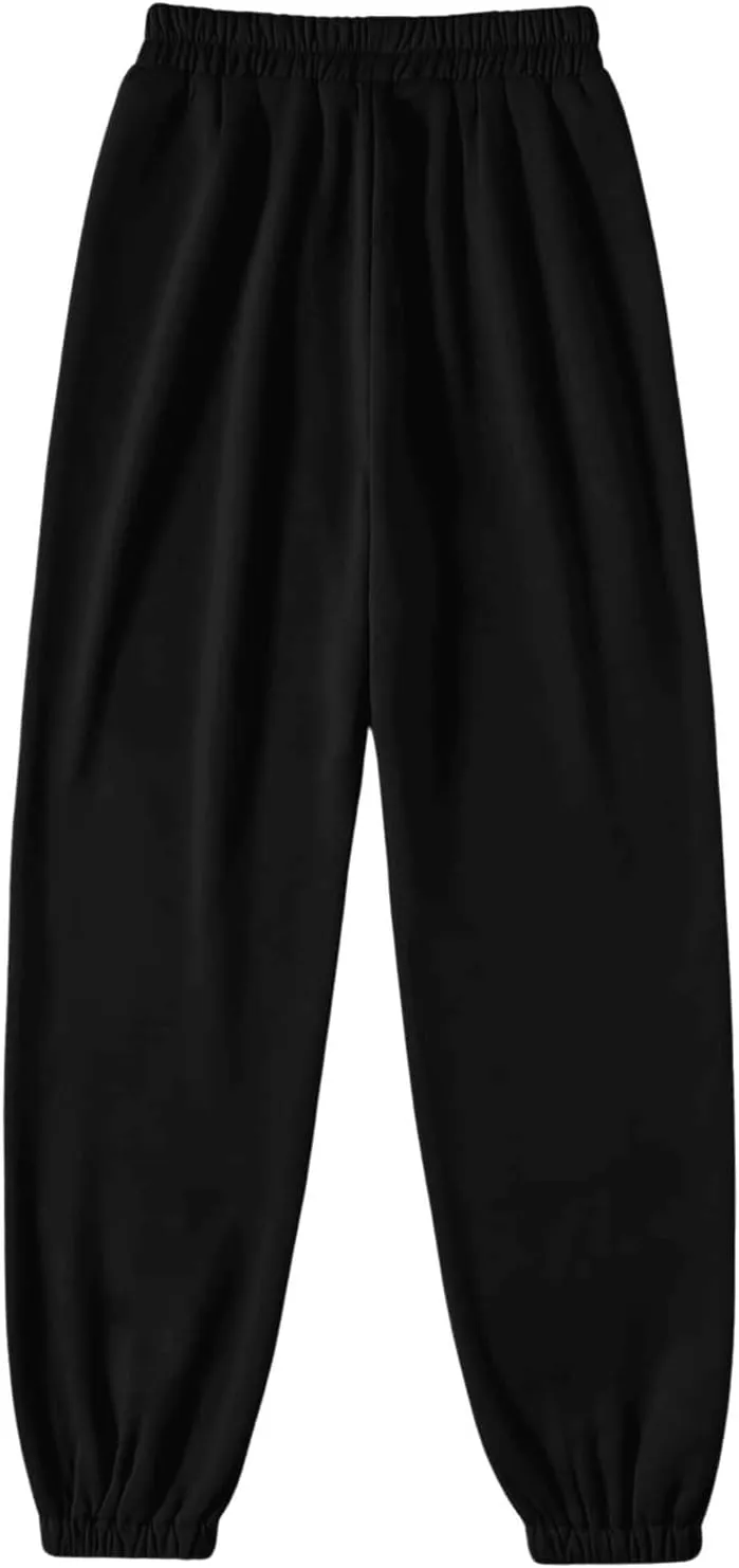 SOLY HUX Women's Elastic High Waist Sweatpants Casual Workout Running Joggers Pants