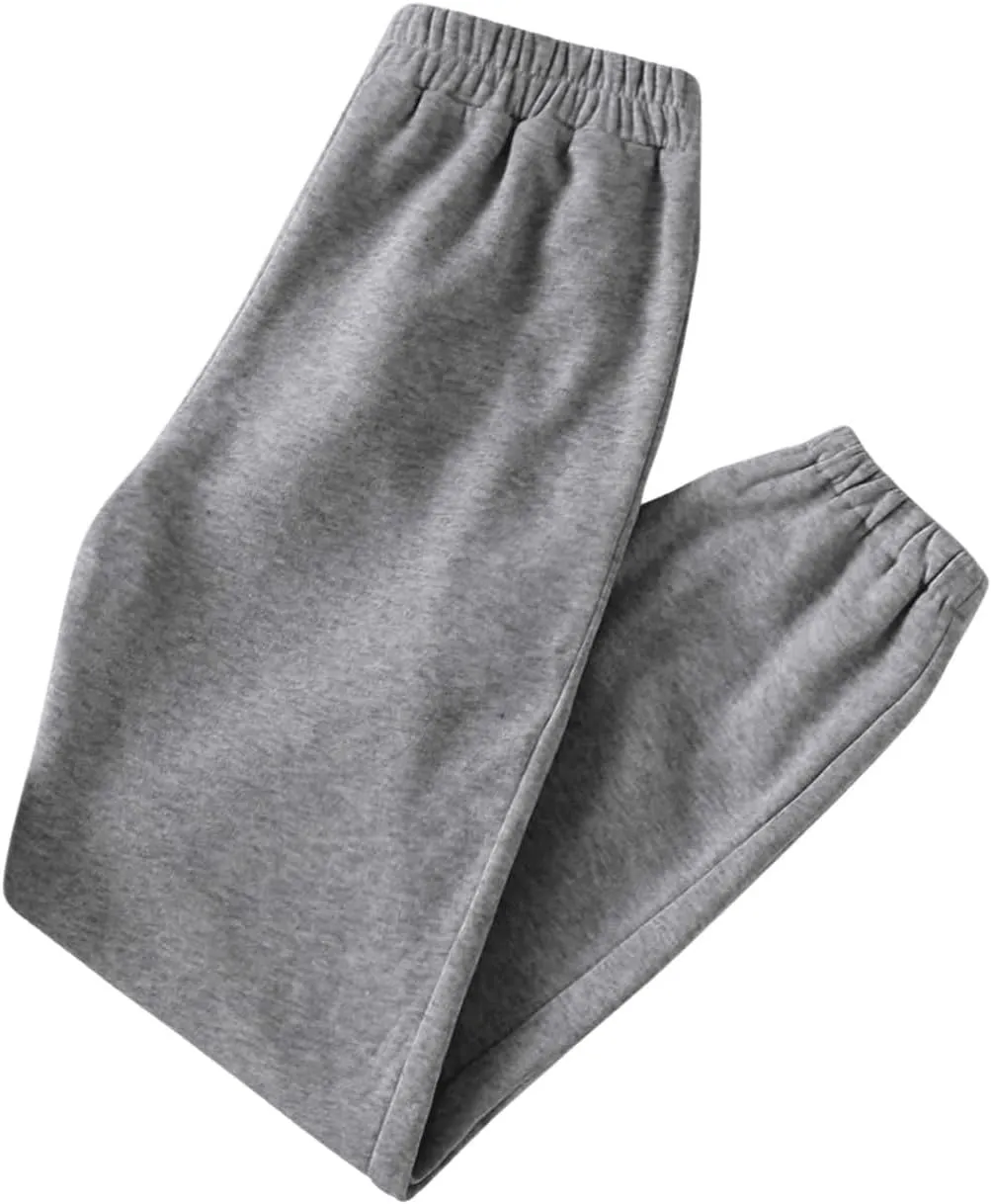 SOLY HUX Women's Elastic High Waist Sweatpants Casual Workout Running Joggers Pants
