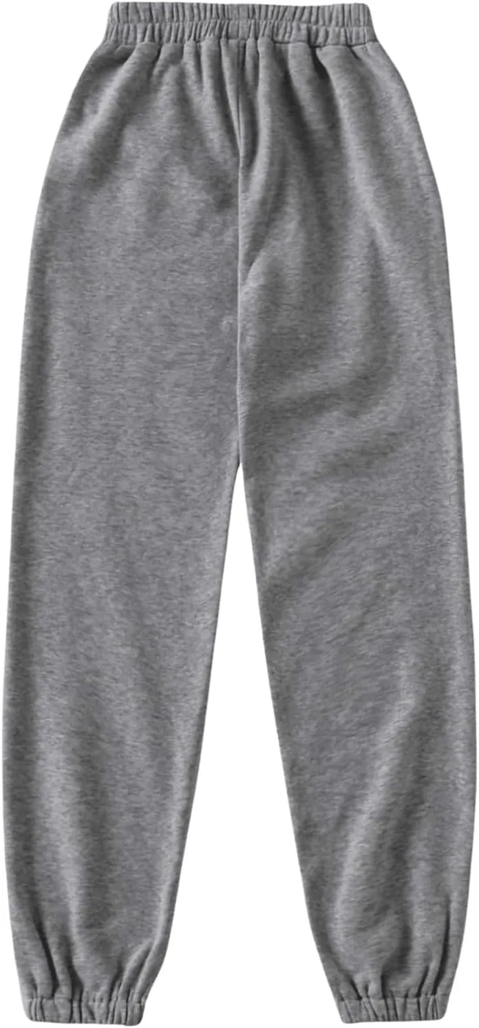 SOLY HUX Women's Elastic High Waist Sweatpants Casual Workout Running Joggers Pants