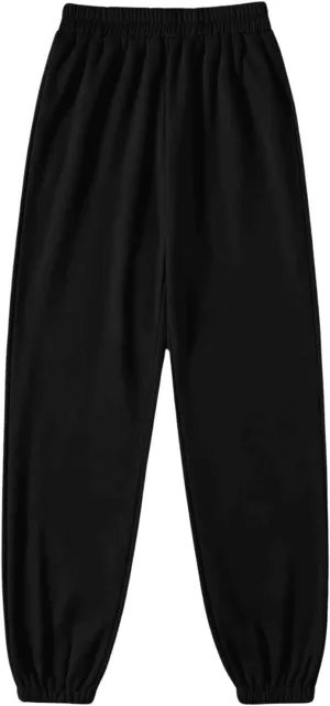 SOLY HUX Women's Elastic High Waist Sweatpants Casual Workout Running Joggers Pants