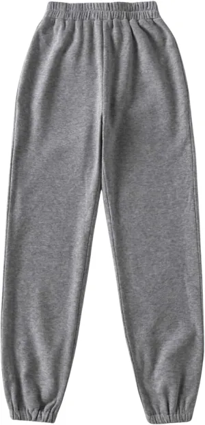 SOLY HUX Women's Elastic High Waist Sweatpants Casual Workout Running Joggers Pants