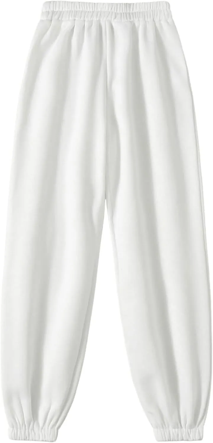 SOLY HUX Women's Elastic High Waist Sweatpants Casual Workout Running Joggers Pants