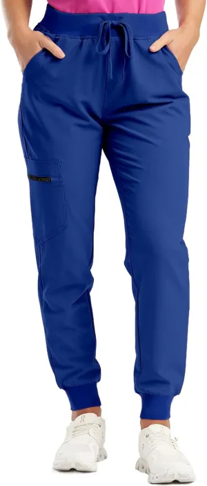 Stretch Scrubs for Women Pants High Waist Drawstring Joggers Yoga Pants Lightweight Pockets Cinch Bottom Lounge Pants