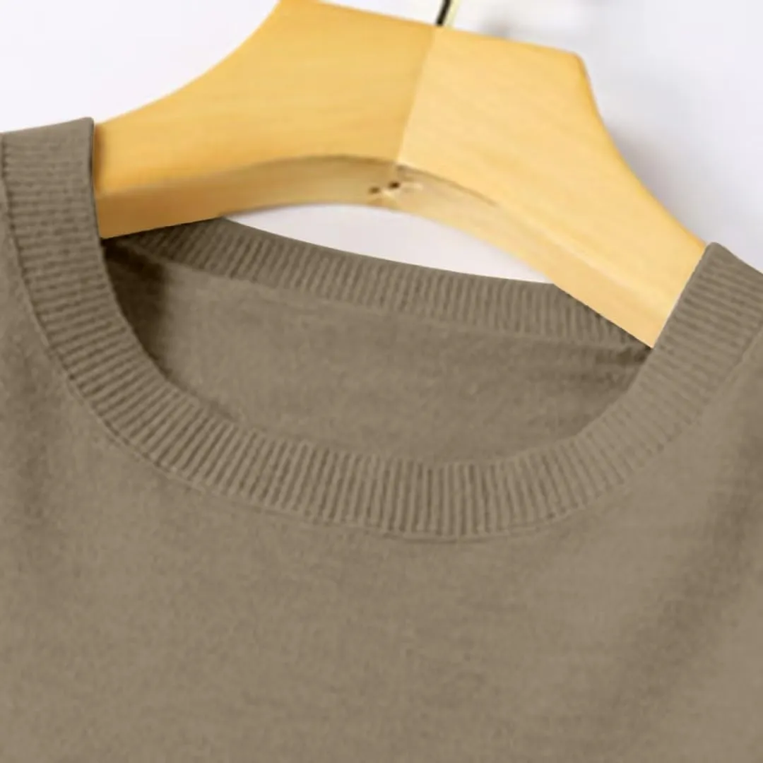 Sweaters for Women Long Sleeve Crew Neck Knitted Sweaters Casual Basic Pullover Sweaters Top