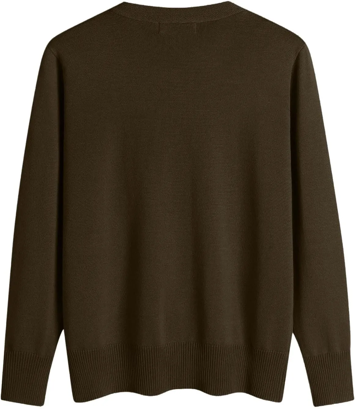 Sweaters for Women V Neck Long Sleeve Loose Pullover Trendy Solid Color Basic Blouse Fall Winter Soft Comfy Ladies Clothes