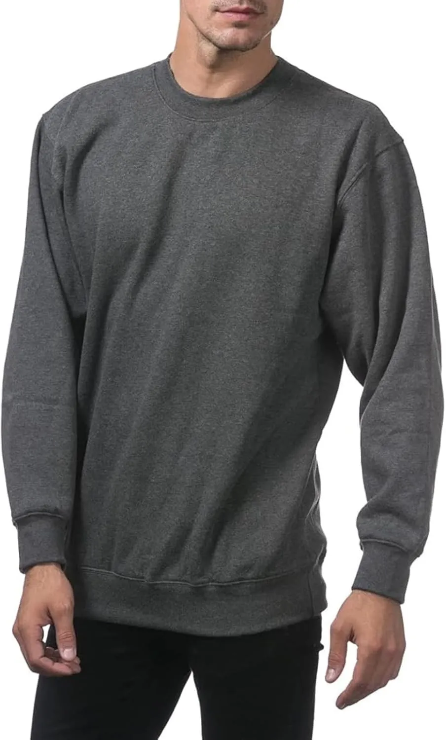 Sweatshirts for Men Long Sleeve Crewneck Sweatshirt Loose Casual Fashion Outerwear Plain Daily Versatile Pullover Tops