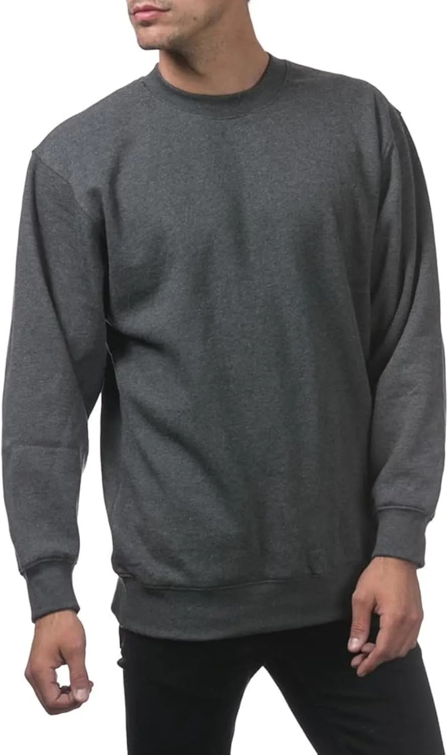 Sweatshirts for Men Long Sleeve Crewneck Sweatshirt Loose Casual Fashion Outerwear Plain Daily Versatile Pullover Tops