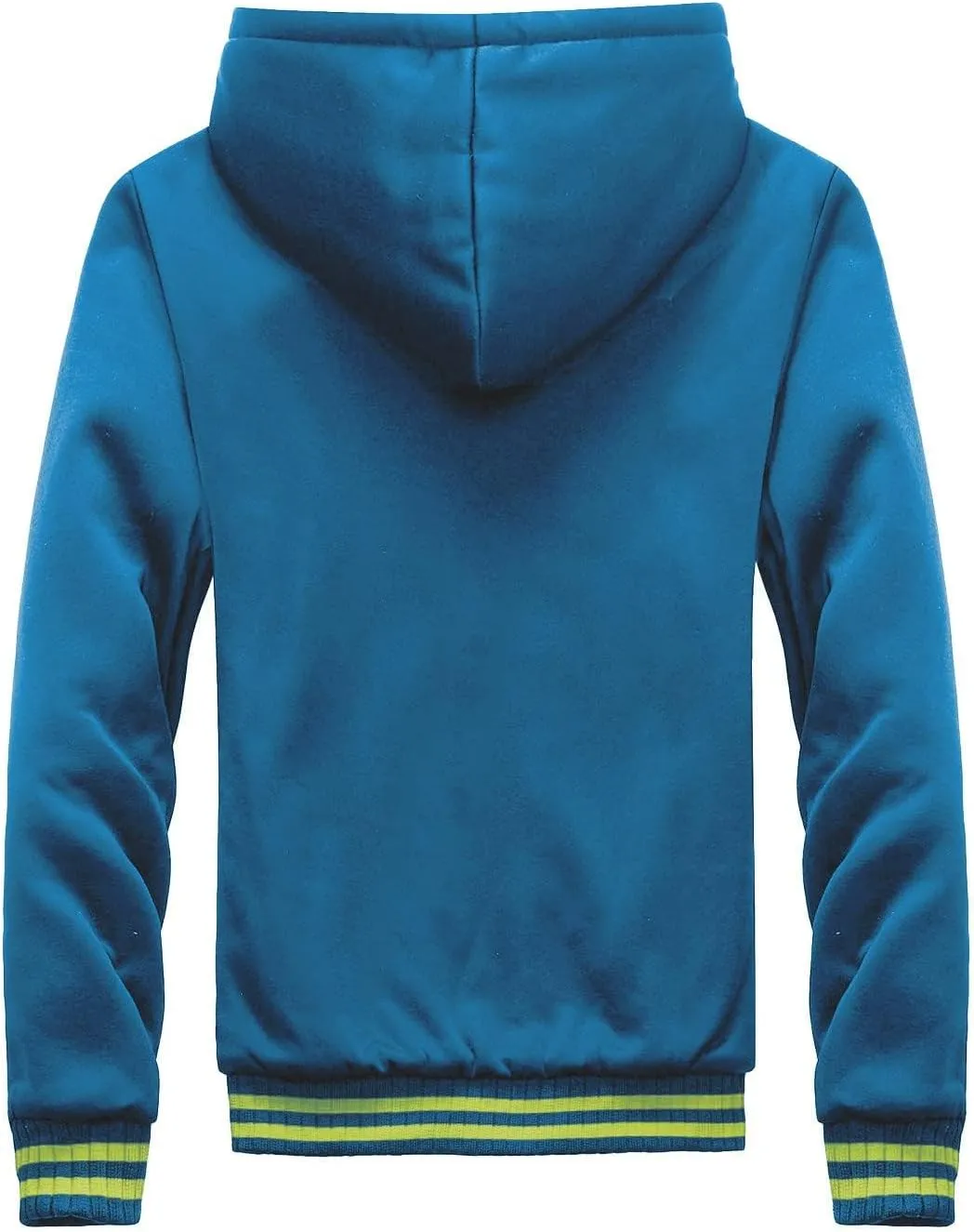 Thatrich Sherpa Lined Hoodies for Men Fleece Fuzzy Hooded Coats Casual Warm Jackets Cozy Full Zip Outwears Winter Coat Trendy