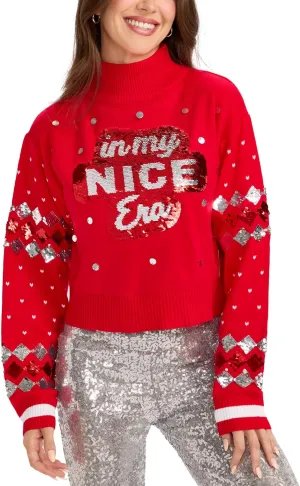 Tipsy Elves Womens Christmas Turtleneck Sweaters - Cute and Festive Holiday Sweaters for Women