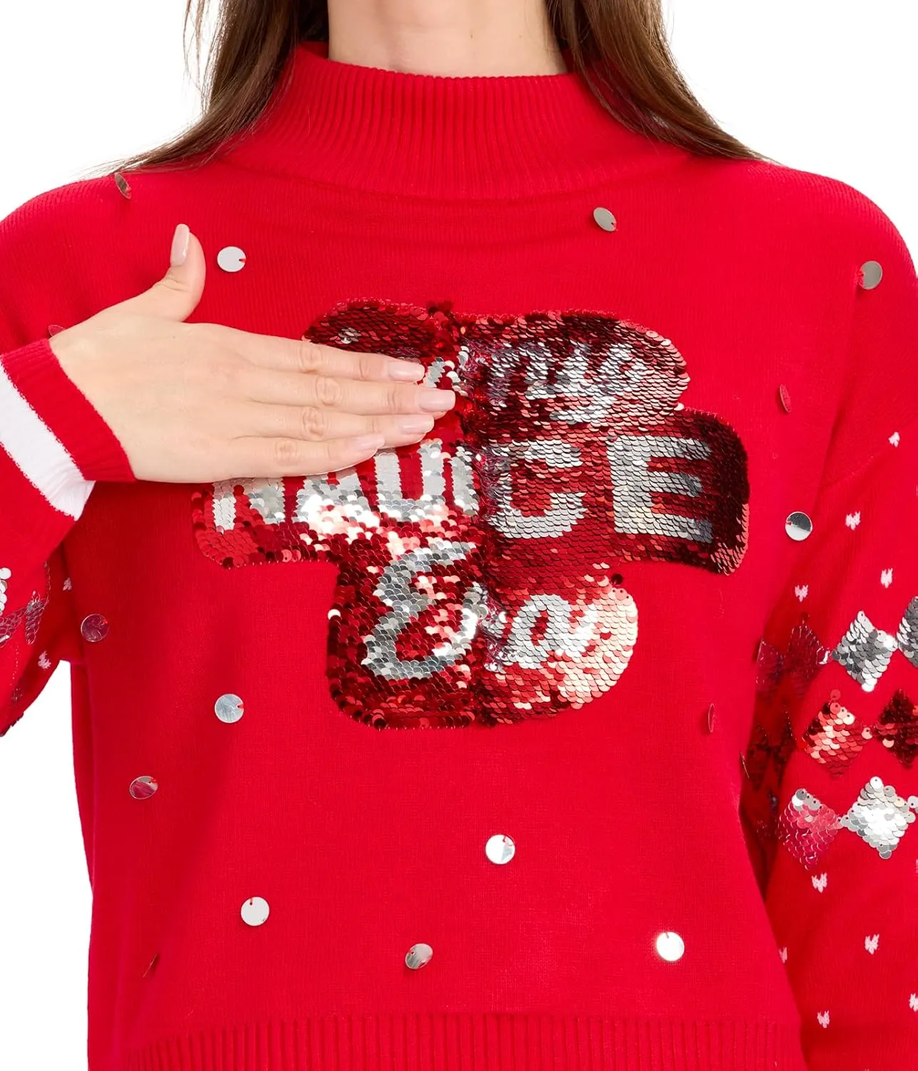 Tipsy Elves Womens Christmas Turtleneck Sweaters - Cute and Festive Holiday Sweaters for Women