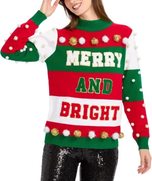 Tipsy Elves Womens Christmas Turtleneck Sweaters - Cute and Festive Holiday Sweaters for Women