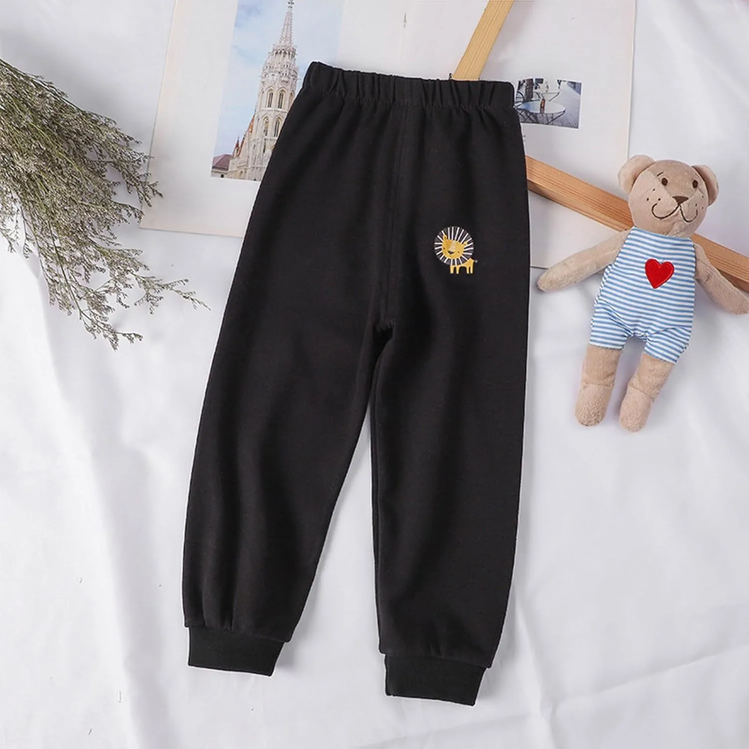 Unisex Casual Sports Pants Kids Boy Girl Jogger Sweatpants Toddler Cotton Classical Sport Pants Pull