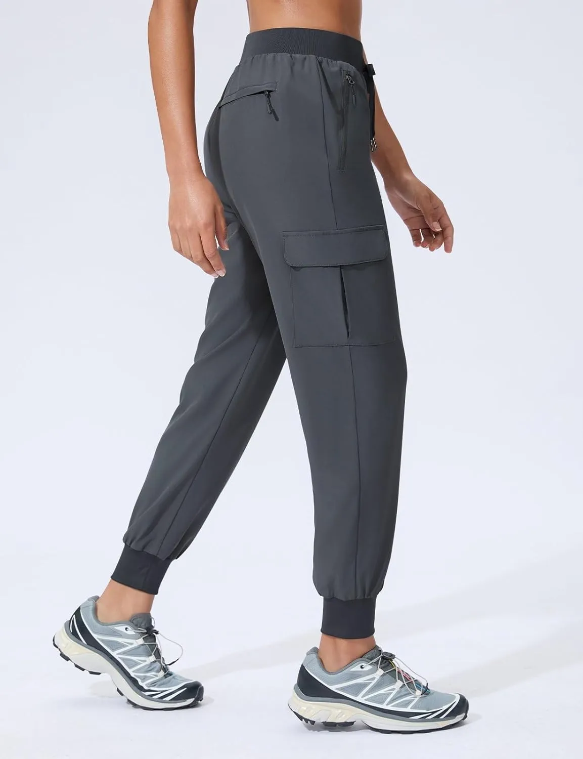 Women's Cargo Joggers Quick Dry Hiking Joggers UPF 50  Lightweight Athletic Jogger Pants Travel Water Resistant