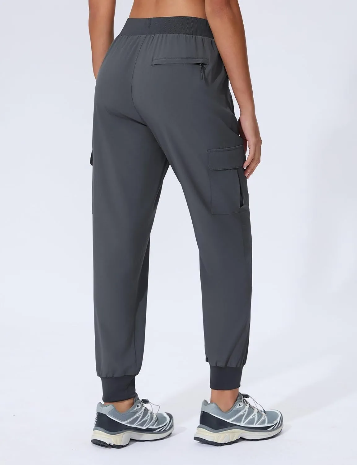 Women's Cargo Joggers Quick Dry Hiking Joggers UPF 50  Lightweight Athletic Jogger Pants Travel Water Resistant