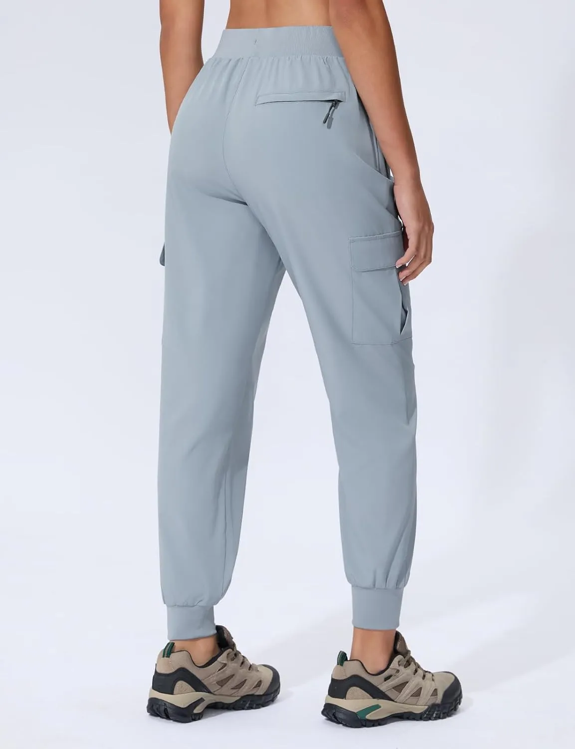 Women's Cargo Joggers Quick Dry Hiking Joggers UPF 50  Lightweight Athletic Jogger Pants Travel Water Resistant