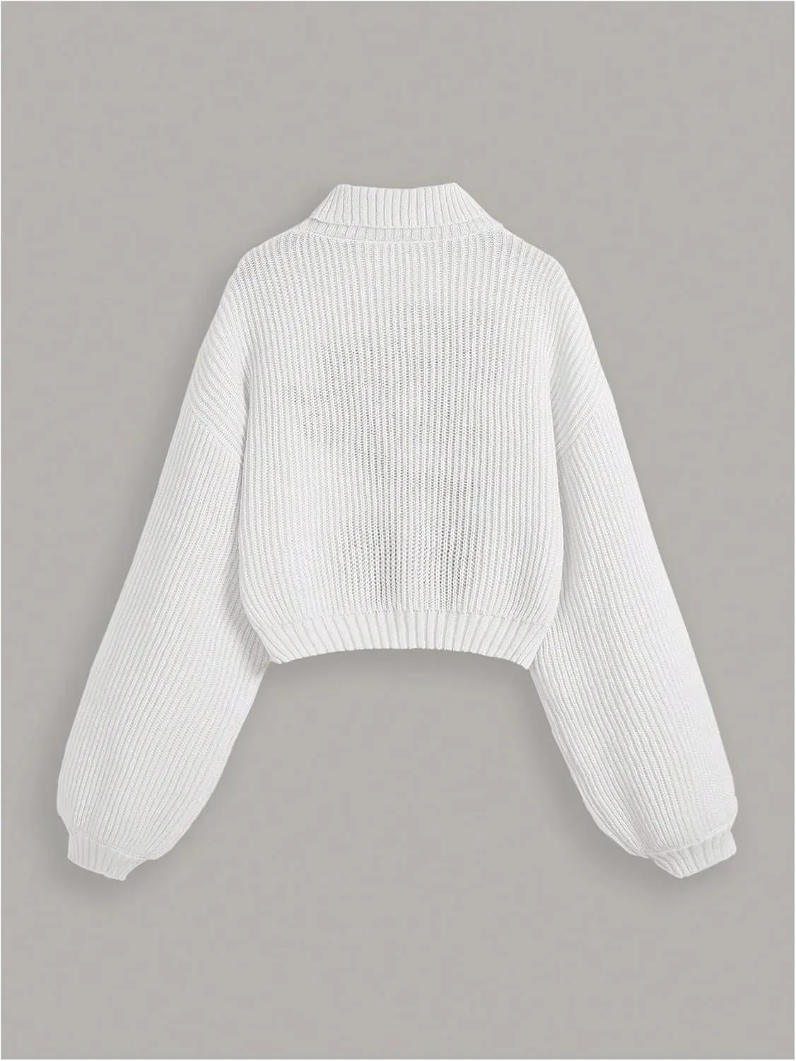 Women's Cherry Embroidered Turtleneck Sweaters Long Sleeve Knit Pullover Tops Knitwear