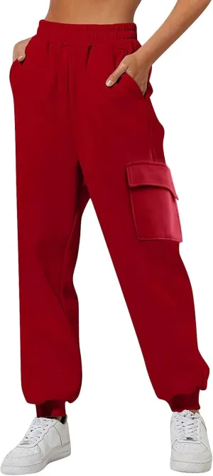 Women's Fleece Lined Pants Water-Resistant Sweatpants Winter Thermal Ski Hiking Running Joggers Warm Pants for Women