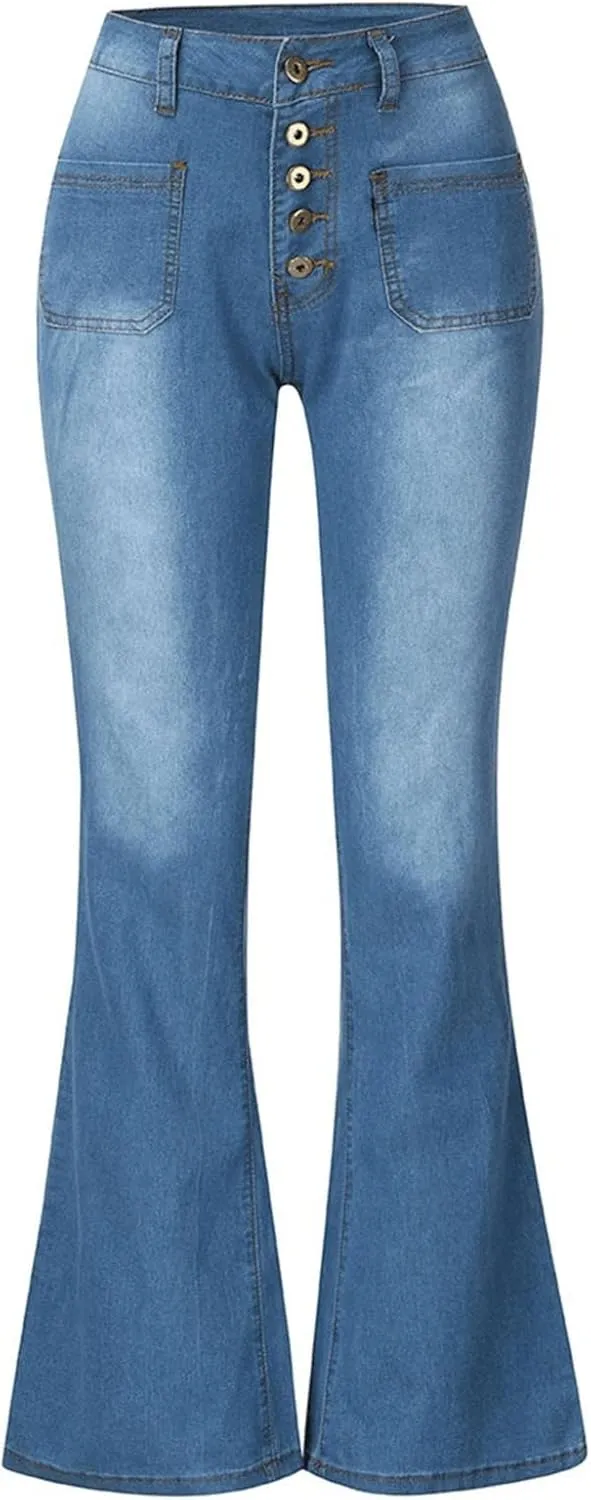 Womens Jeans Stretchy Jeans for Women Womens Pants High or Mid Waisted Jeans for Women Womens Wide Leg Pants