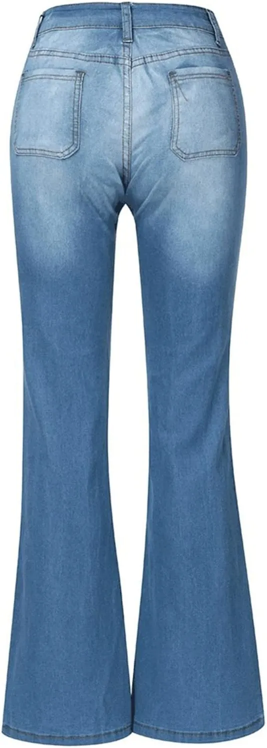 Womens Jeans Stretchy Jeans for Women Womens Pants High or Mid Waisted Jeans for Women Womens Wide Leg Pants