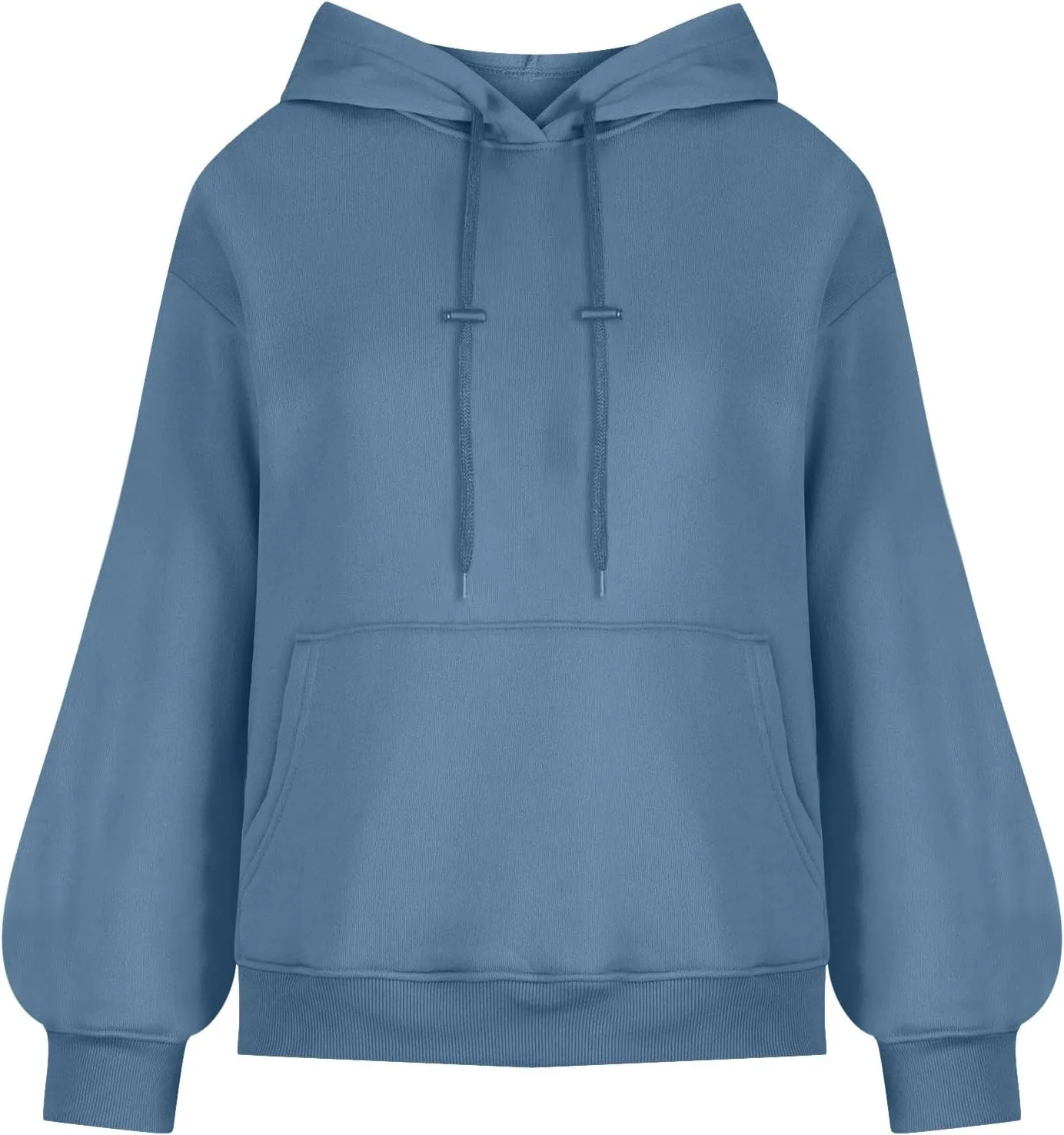 Womens Oversized Hoodies Fall Basic Casual Fleece Sweatshirts 2024 Preppy Drawstring Pullover with Kangaroo Pocket