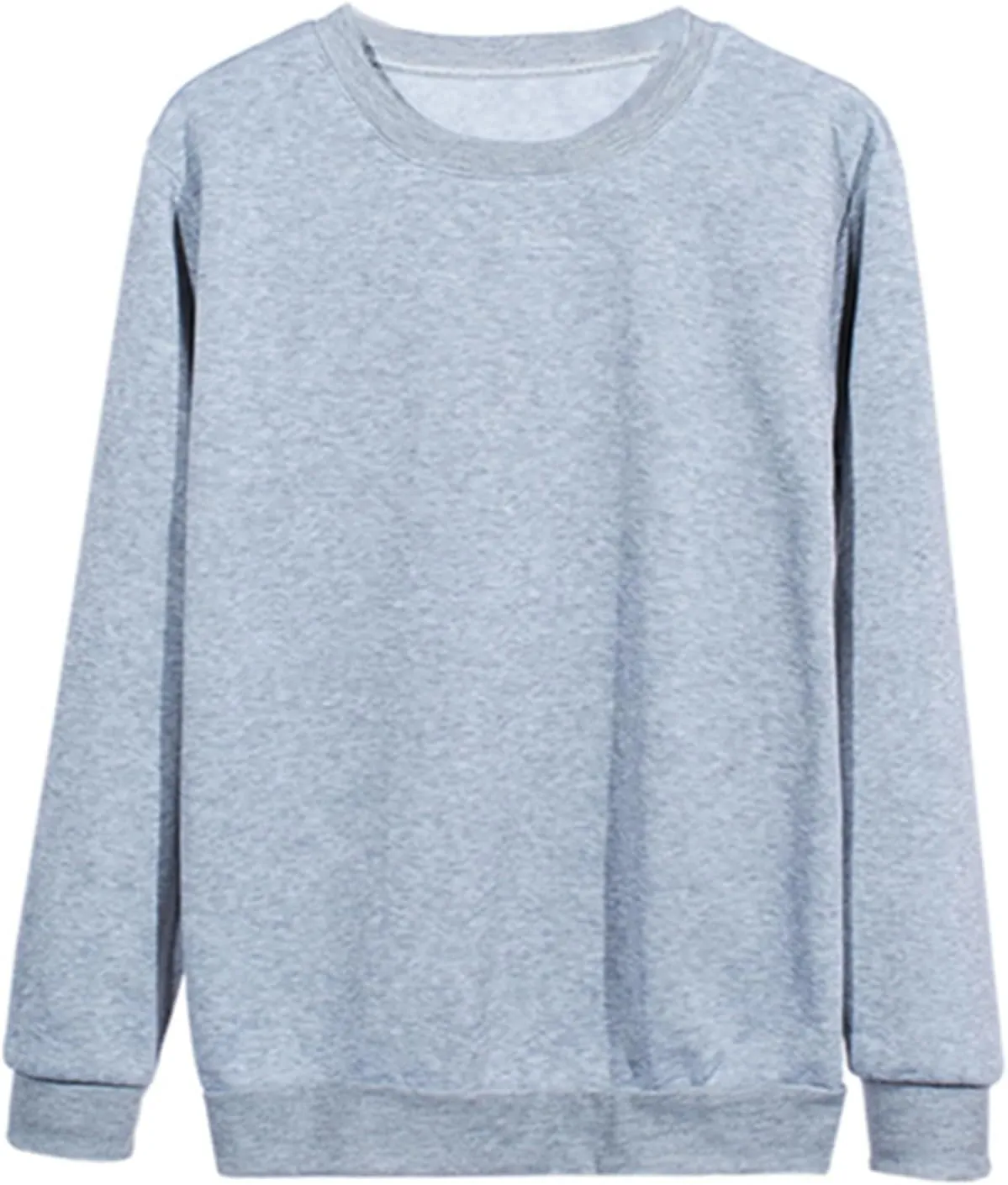 Womens Sweatshirts Long Sleeve Crew Neck Pullover Sweatshirt Casual Outfits Fall Clothes Loose Trendy Shirt 2025