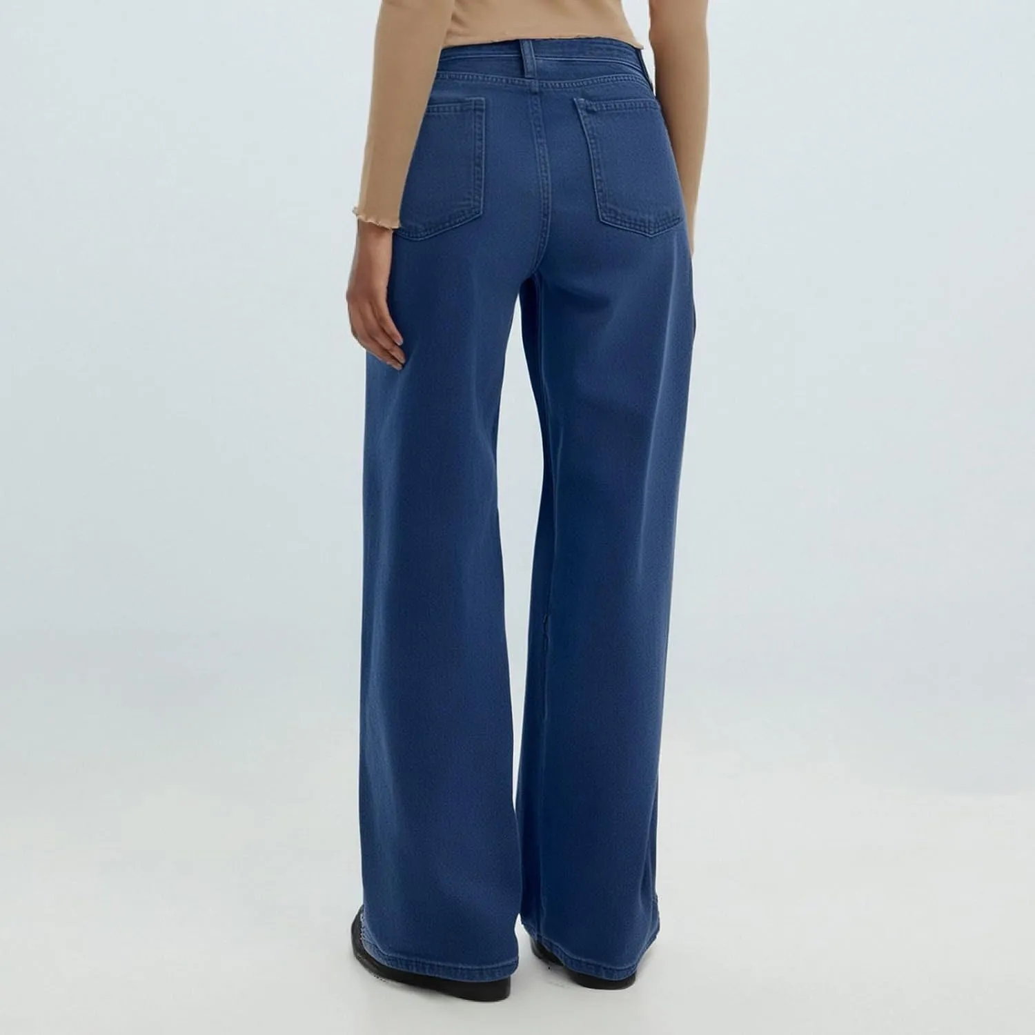 Womens Wide Leg Jeans High Waist Baggy Jeans Casual Loose Boyfriend Jeans Denim Pants Y2K Outfits