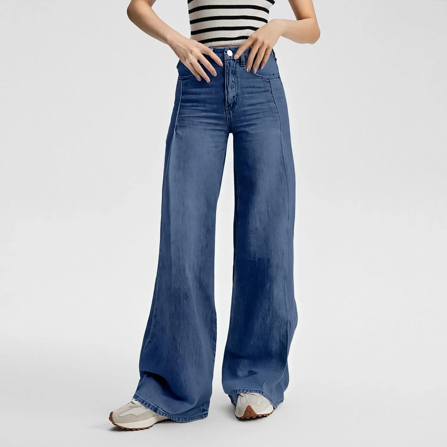 Womens Wide Leg Jeans High Waist Baggy Jeans Casual Loose Boyfriend Jeans Denim Pants Y2K Outfits