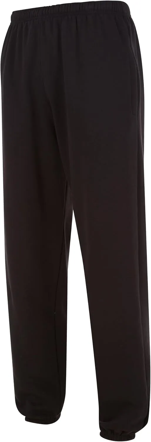 Yacht & Smith 6 Pack of Boys Jogger Bulk Sweatpants, Black Navy Gray, Comfy Lounge Joggers for Kids