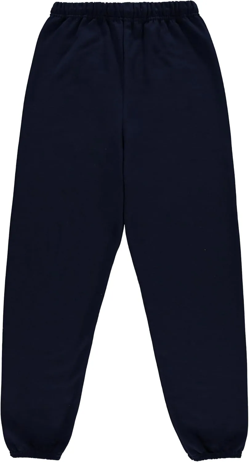 Yacht & Smith 6 Pack of Boys Jogger Bulk Sweatpants, Black Navy Gray, Comfy Lounge Joggers for Kids