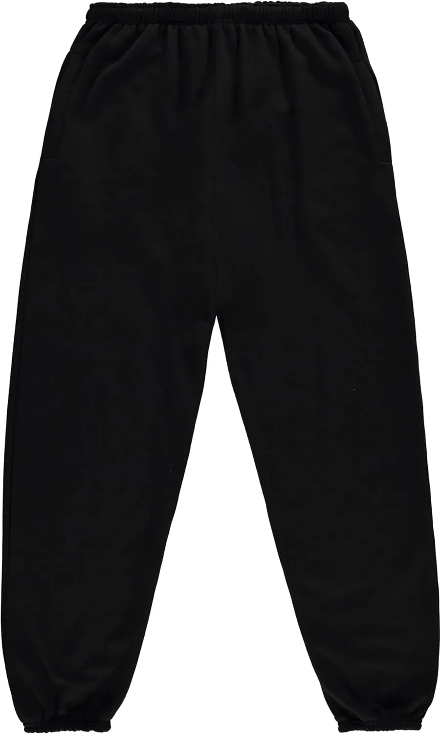 Yacht & Smith 6 Pack of Boys Jogger Bulk Sweatpants, Black Navy Gray, Comfy Lounge Joggers for Kids