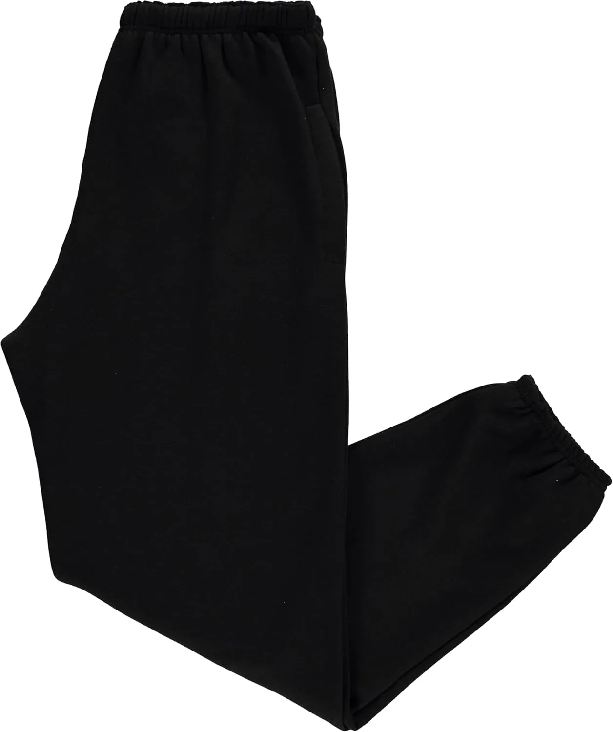 Yacht & Smith 6 Pack of Boys Jogger Bulk Sweatpants, Black Navy Gray, Comfy Lounge Joggers for Kids