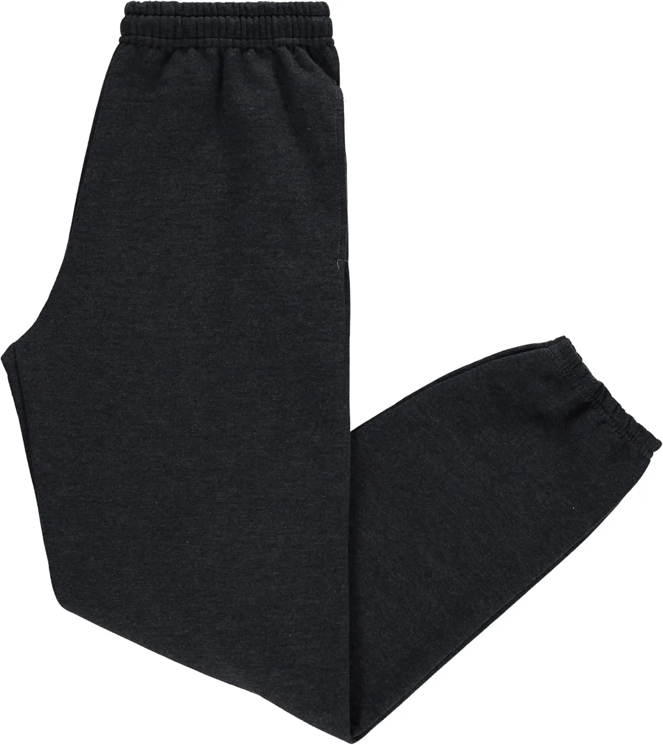 Yacht & Smith 6 Pack of Boys Jogger Bulk Sweatpants, Black Navy Gray, Comfy Lounge Joggers for Kids