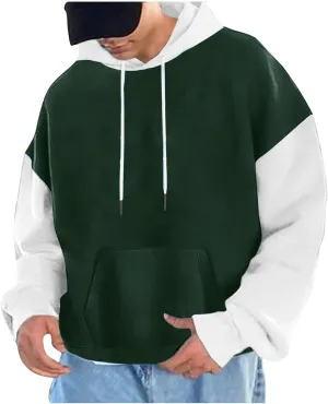 Ymosrh Men's Fashion Hoodies & Sweatshirts Casual Hoodie Drawstring Long Sleeve Hooded Sweatshirt For Men, M-3XL