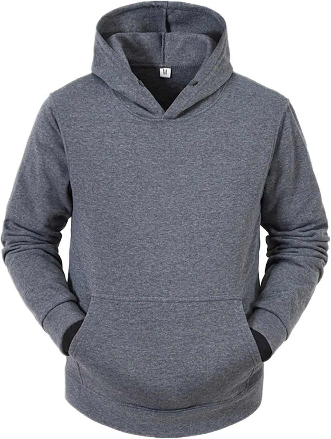 Ymosrh Men's Graphic Hoodies Pullover Long Sleeve Cozy Sport Outwear Solid Color Hoodie With Pockets Men's, L-3XL