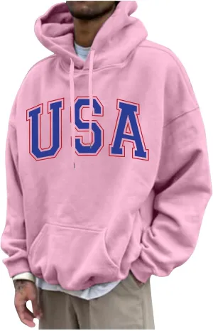 Ymosrh Men's Hoodie Unisex Printed Pullover Hooded Sweatshirt With Pockets Hoodies Graphic, M-6XL