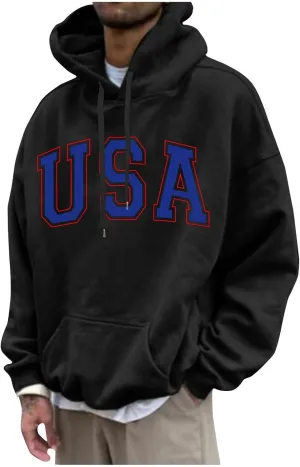 Ymosrh Men's Hoodie Unisex Printed Pullover Hooded Sweatshirt With Pockets Hoodies Graphic, M-6XL