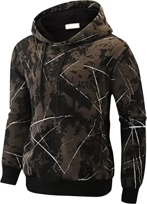 Ymosrh Men's Hoodies Graphic Workout Hoodie Lightweight Gym Athletic Sweatshirt Fashion Pullover Hooded Hoodies, M-6XL