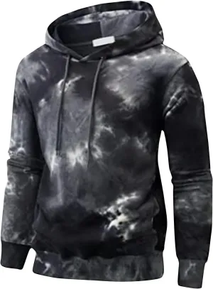 Ymosrh Men's Hoodies Graphic Workout Hoodie Lightweight Gym Athletic Sweatshirt Fashion Pullover Hooded Hoodies, M-6XL