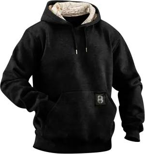 Ymosrh Men's Hoodies Sports Casual Long Sleeve Fleece Lined Hooded Sweatshirts with Pockets Gym Training Hoodie, M-4XL
