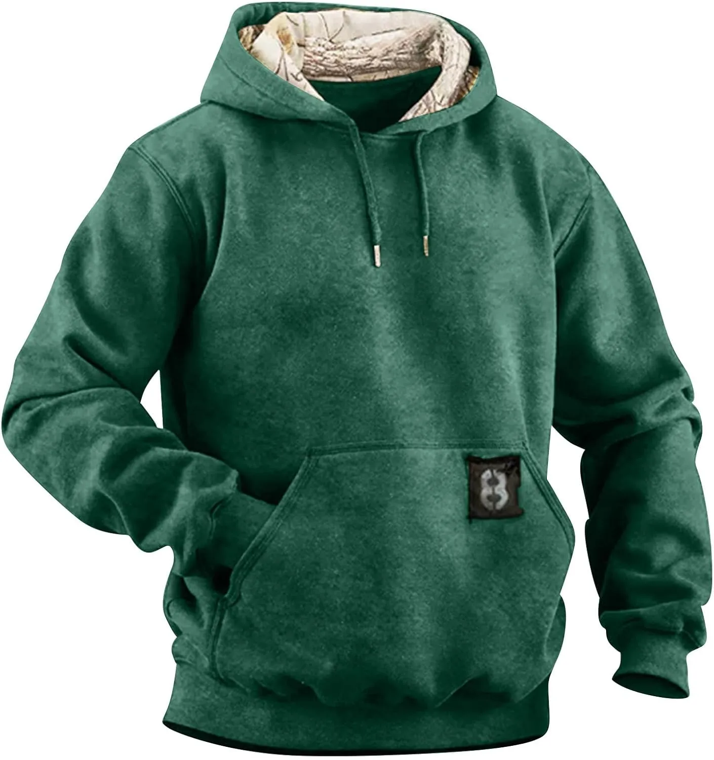 Ymosrh Men's Hoodies Sports Casual Long Sleeve Fleece Lined Hooded Sweatshirts with Pockets Gym Training Hoodie, M-4XL
