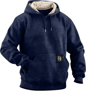 Ymosrh Men's Hoodies Sports Casual Long Sleeve Fleece Lined Hooded Sweatshirts with Pockets Gym Training Hoodie, M-4XL