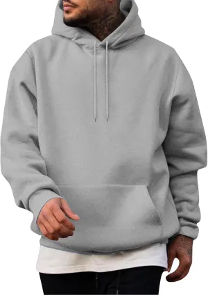 Ymosrh Men's Sports Hoodies Fashion Sweatshirt Long Sleeve Casual Hooded Sweatshirts Pullover Streetwear Hoodie, M-4XL