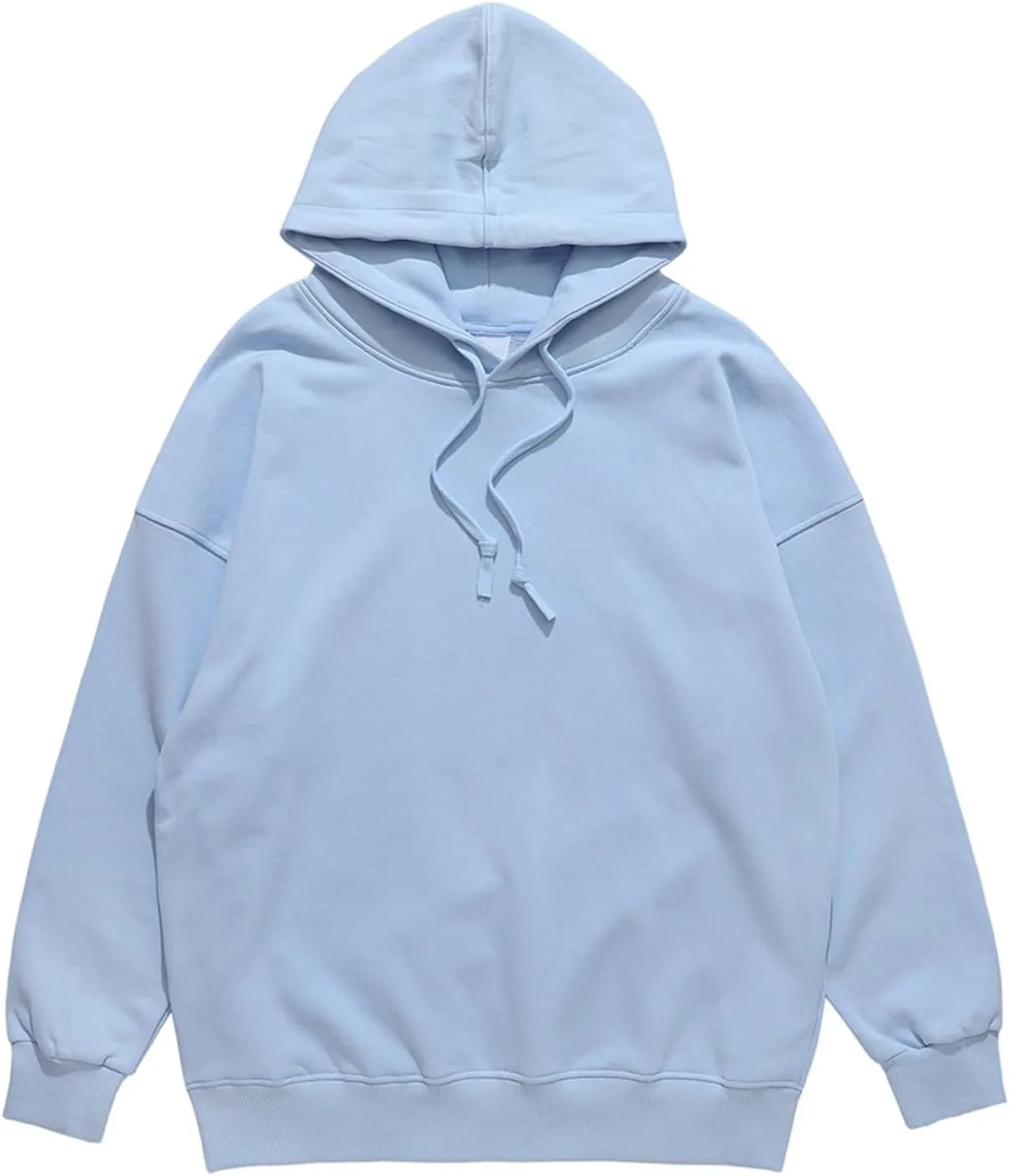 Ymosrh Mens Sports Hoodies Solid Color Long Sleeve Drawstring Casual Workout Pullover Sweatshirt with Hood Pullovers